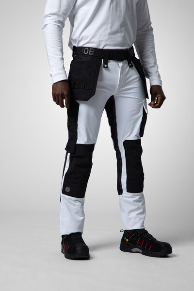 5551 Waistpant Stretch White C62