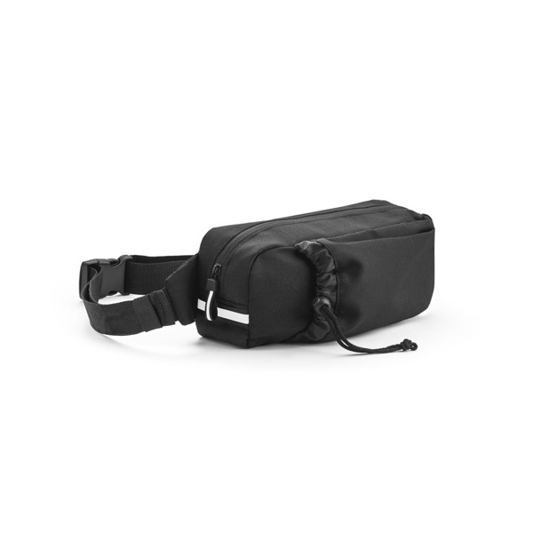 DELFOS POUCH. 300D serecyklovaného polyesteru a 600D serecyklovaného polyesteru ledvinka s reflexními prvky