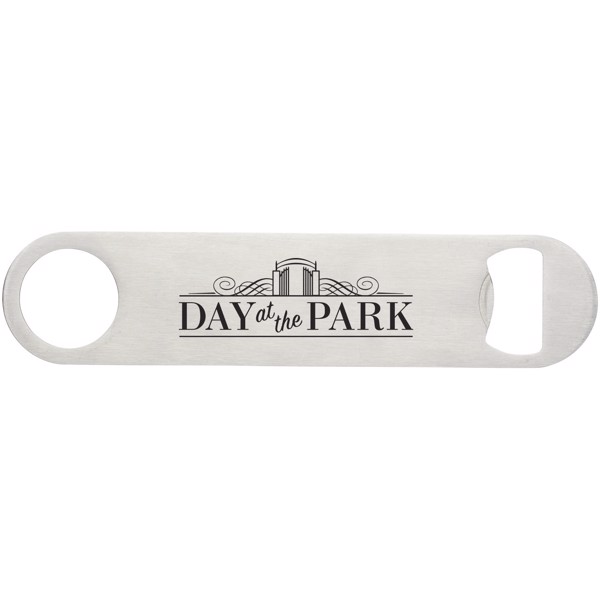 Paddle bottle opener