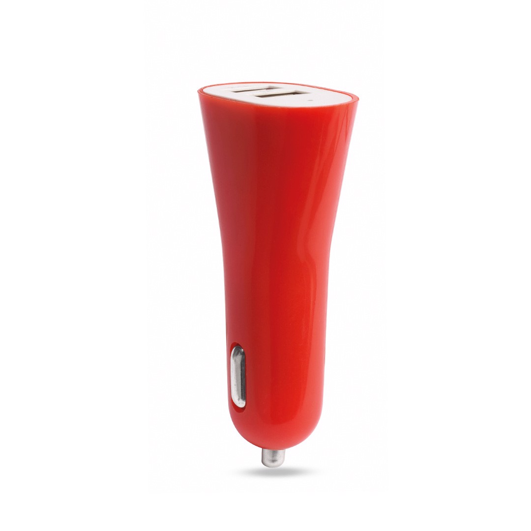 Cargador Coche USB Heyon - Rojo