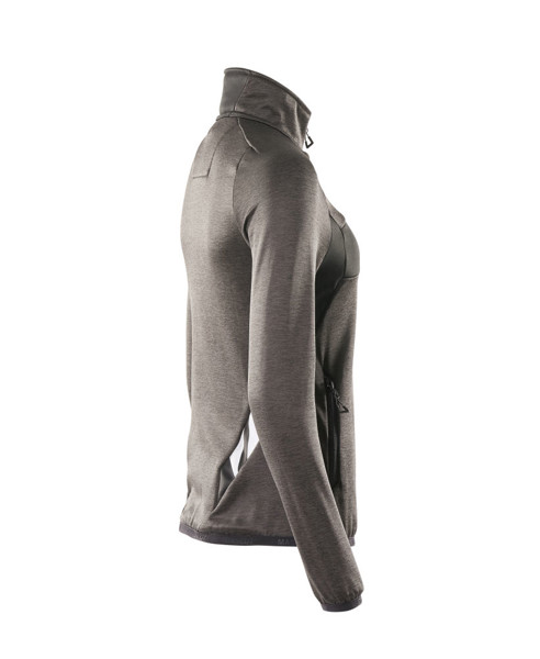 Fleece Jumper with half zip - MASCOT® - Dark Anthracite / Black / 4XL