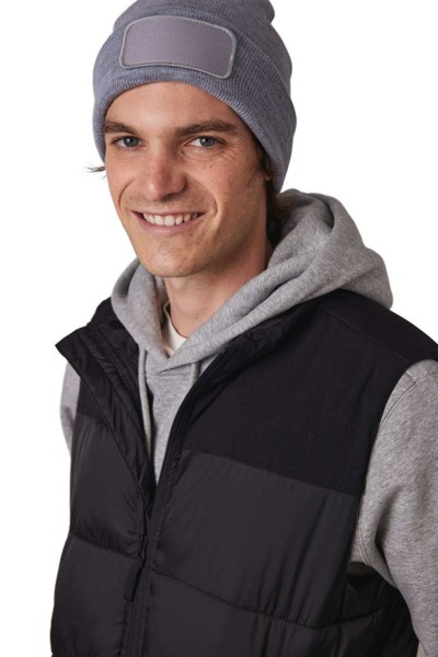 Beanie With Patch - White