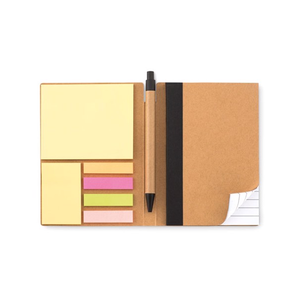 Notebook w/pen &amp; memo pad Reconote - Black