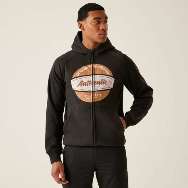 Original Workwear Full Zip Hoodie - Rock Grey Marl / 3XL