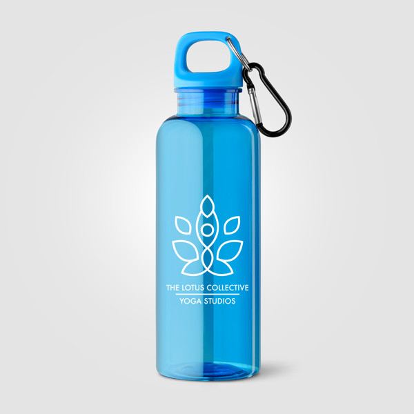 Gourde de vélo Doli, bouchon à vis avec mousqueton, rPET - 500 ml