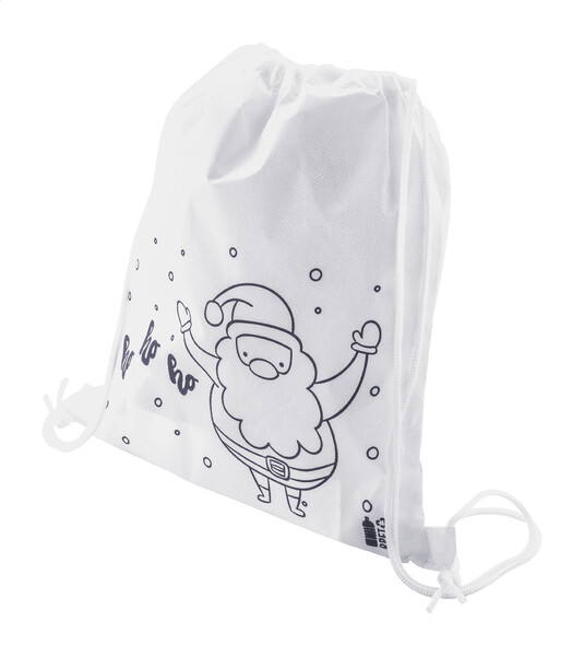 Colouring Christmas Drawstring Bag Julfar Bag B