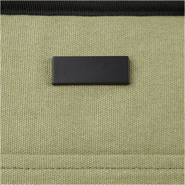 Sac-repas isotherme Joey de 6 L en toile recyclée GRS pour 9 canettes - Olive