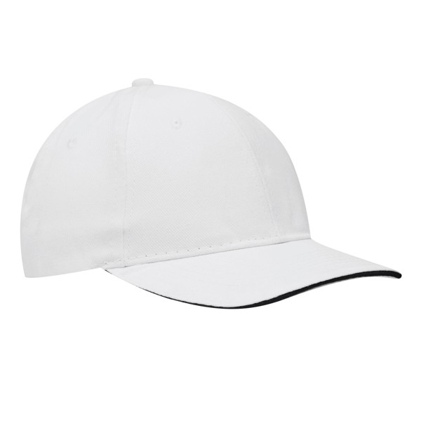 6-Panel-Sandwich-Cap Liberty - Weiß