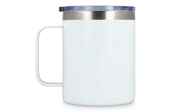 Danube thermo mug,ceramic interior,350ml - White