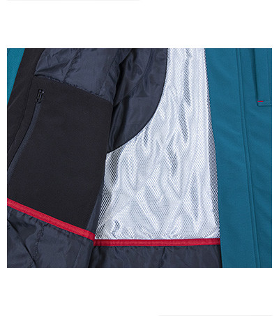 Zimná Softshellová Bunda Pánska Rimeck® Vertex - Petrol Blue / M