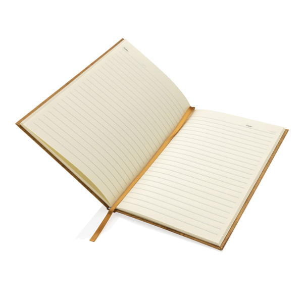 Kavana wood print A5 notebook - Brown