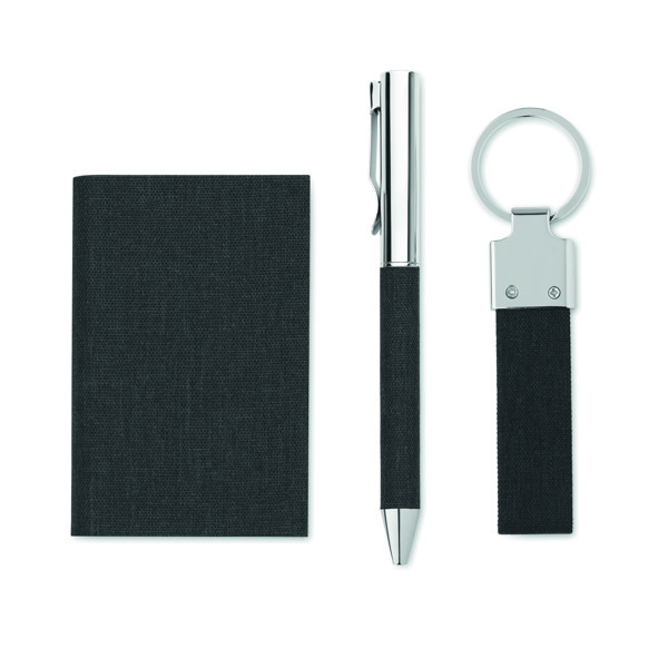 Scribi 3 gift set, RPET cardholder, twist pen