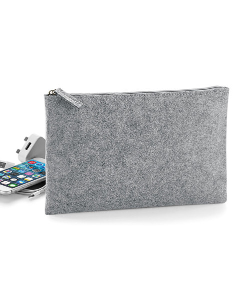 Felt Accessory Pouch - Grey Melange / ONE SIZE