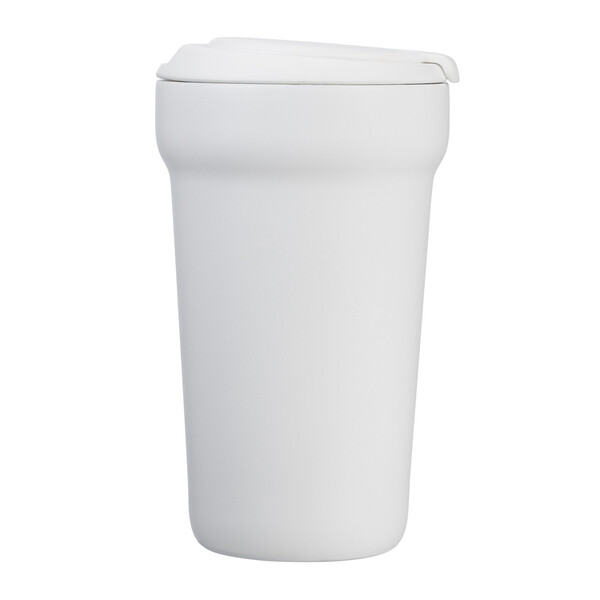 Thermo mug VIVERO STEEL - white
