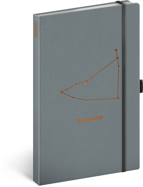 Notique Notes Zvěrokruh Kozoroh, Linkovaný, 13 x 21 cm