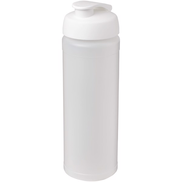 Borraccia sportiva Baseline® Plus da 750 ml con impugnatura e coperchio a scatto - Trasparente / Bianco