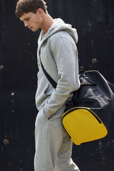 Bicolor Sport Bag - Forest Green / Light Grey / M