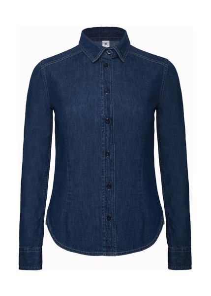 Dnm Vision / Women Denim ShirtLS - Deep Blue Denim / XS