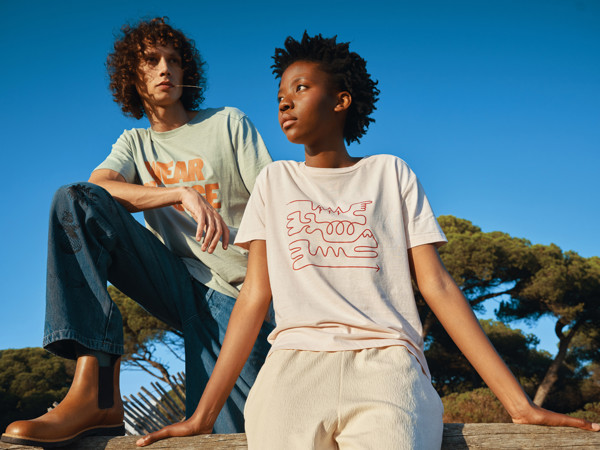 T-shirt pour femmes en coton recyclé IQONIQ Yala - Cloud Pink / XL