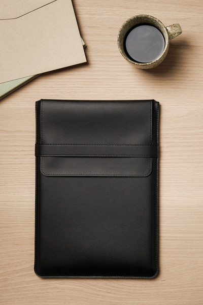 VINGA Timo PU RCS RPET 14" laptop sleeve - Black