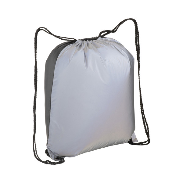 Polyester Backpack With Reflective Side