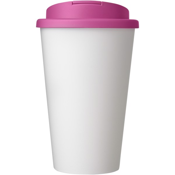 Tazza termica Americano® da 350 ml con coperchio ermetico - Bianco / Magenta