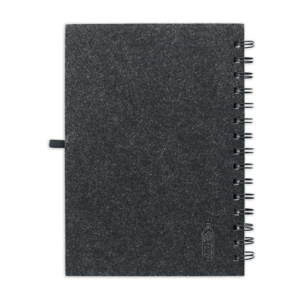 A5 RPET felt cover notebook Ringfelt