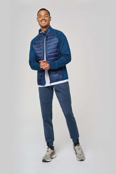 Dual-Fabric Sports Jacket - Dark Royal Blue / Black / XS