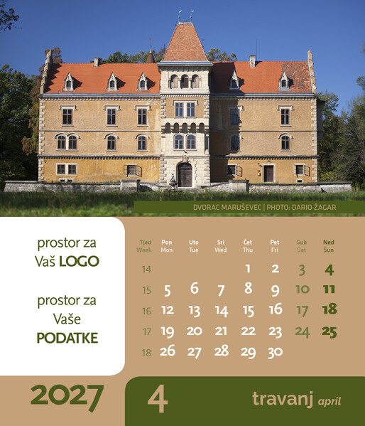 Stolni CD kalendar – Dvorci i utvrde