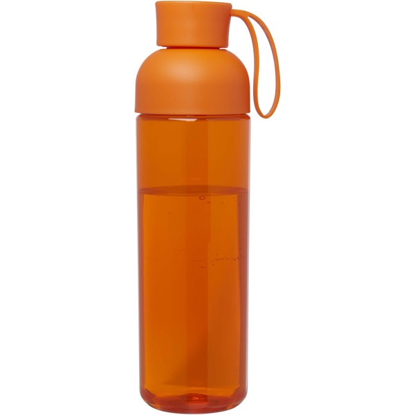Garrafa desportiva em RPET de 600 ml "Illuminate" - Laranja