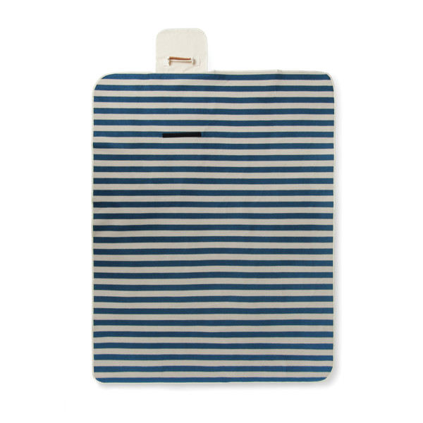 VINGA Couverture de pique-nique en rPET GRS Alba - Bleu Marine