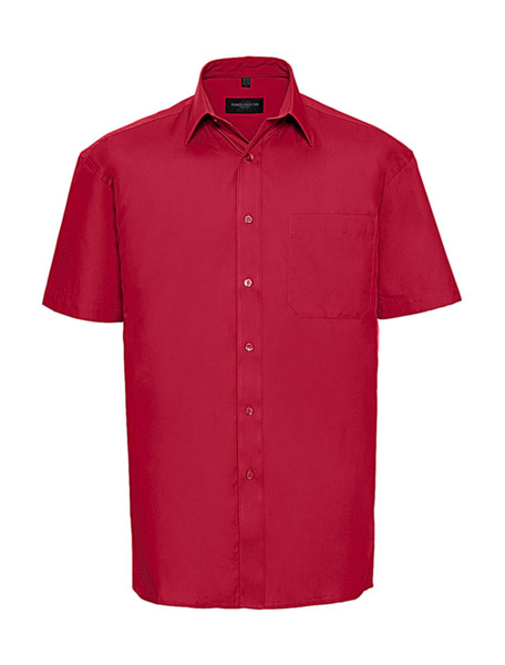 Cotton Poplin Shirt - Classic Red / S