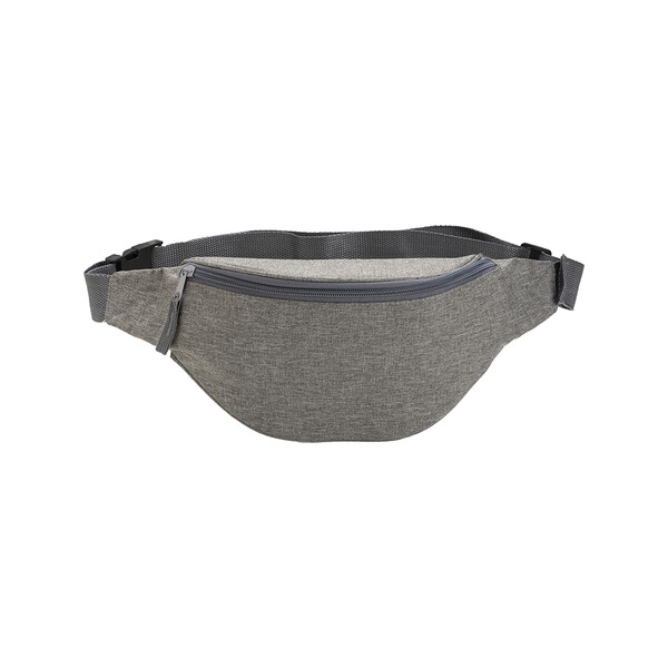600 D Polyester Slim, 1 Pocket, With Adjustable Waist Strap And Clip Closure - Grey