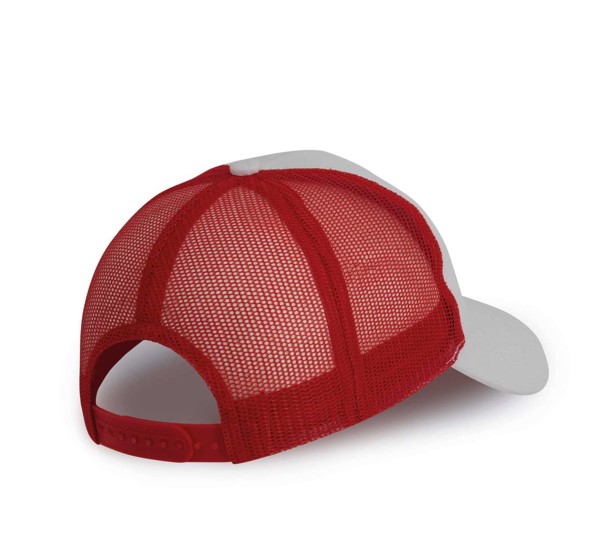 Trucker Cap - 6 Panels - White / White