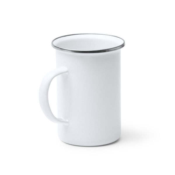Personalised enamel metal mug 380 ml