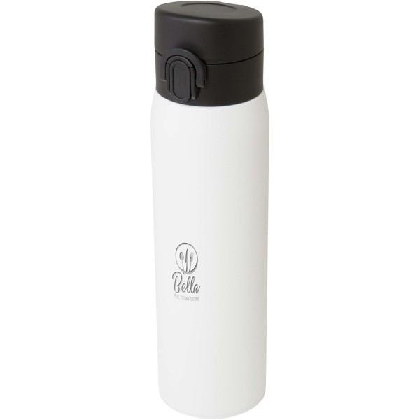 Sika 450 ml RCS certified recycled stainless steel insulated flask - White