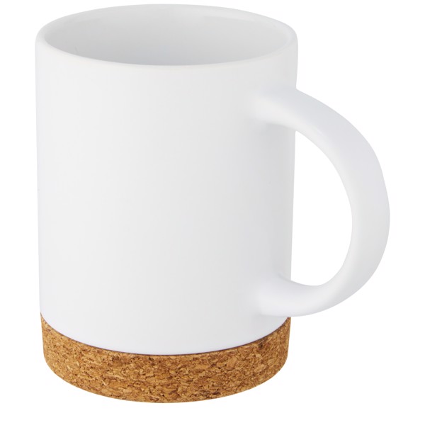 Neiva 425 ml Keramiktasse mit Korkboden - weiss