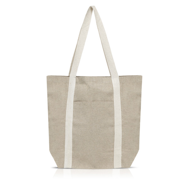 Sac En Coton Recyclé Avec Poche Extérieure