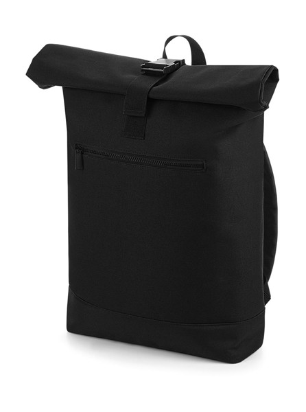Roll-Top Backpack - Black / ONE SIZE