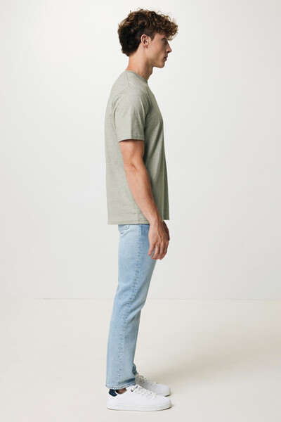 T-shirt léger en coton recyclé IQONIQ Sierra - Light Heather Green / XXS