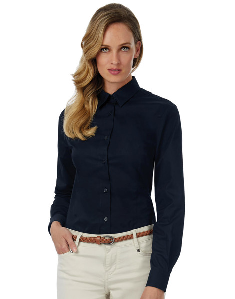 SharpLSL / Women Twill Shirt - Dark Grey / 3XL