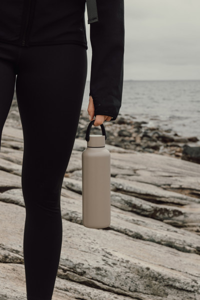 VINGA Termo fľaša Baltimore 600 ml z RCS recykl. ocele - Greige