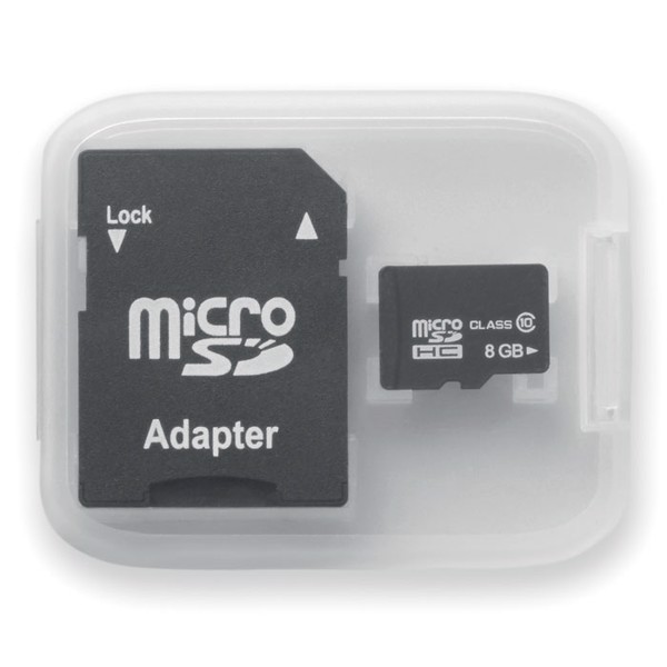 Micro SD card 8GB              MO8826-22 Microsd - Transparent / 8G
