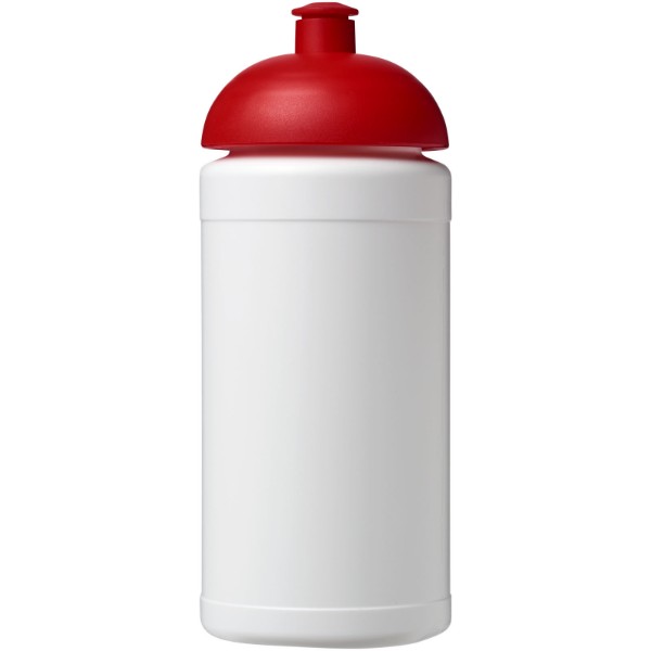 Sportovní láhev s kupolovitým víčkem Baseline® Plus 500 ml - Bílá / Červená s efektem námrazy