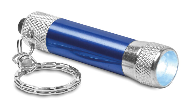 Aluminiowy brelok latarka Arizo - Niebieski