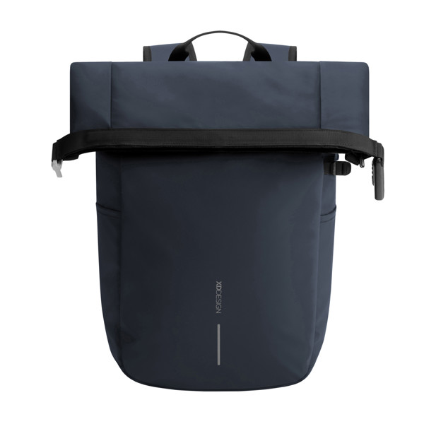 Sac à dos antivol et étanche Urban - Bleu Marine / Noir