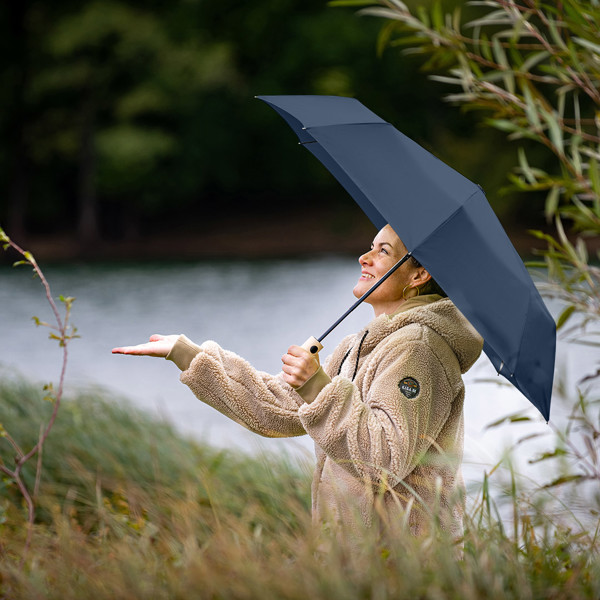 AC-Taschenschirm ÖkoBrella - Marine Ws