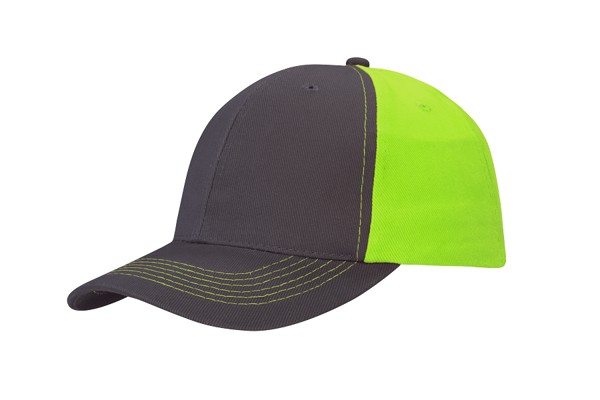 4001 - baseball cap - charcoal/green