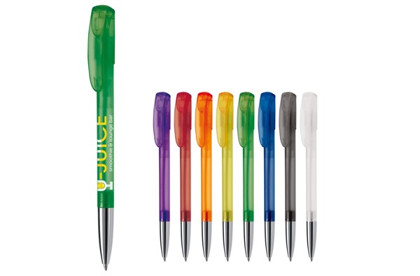 Deniro ball pen metal tip frosty - Frosted White