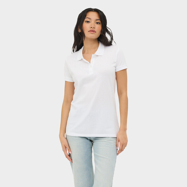 PERFECT DAMEN POLO 180g Perfect Women - WhiteL